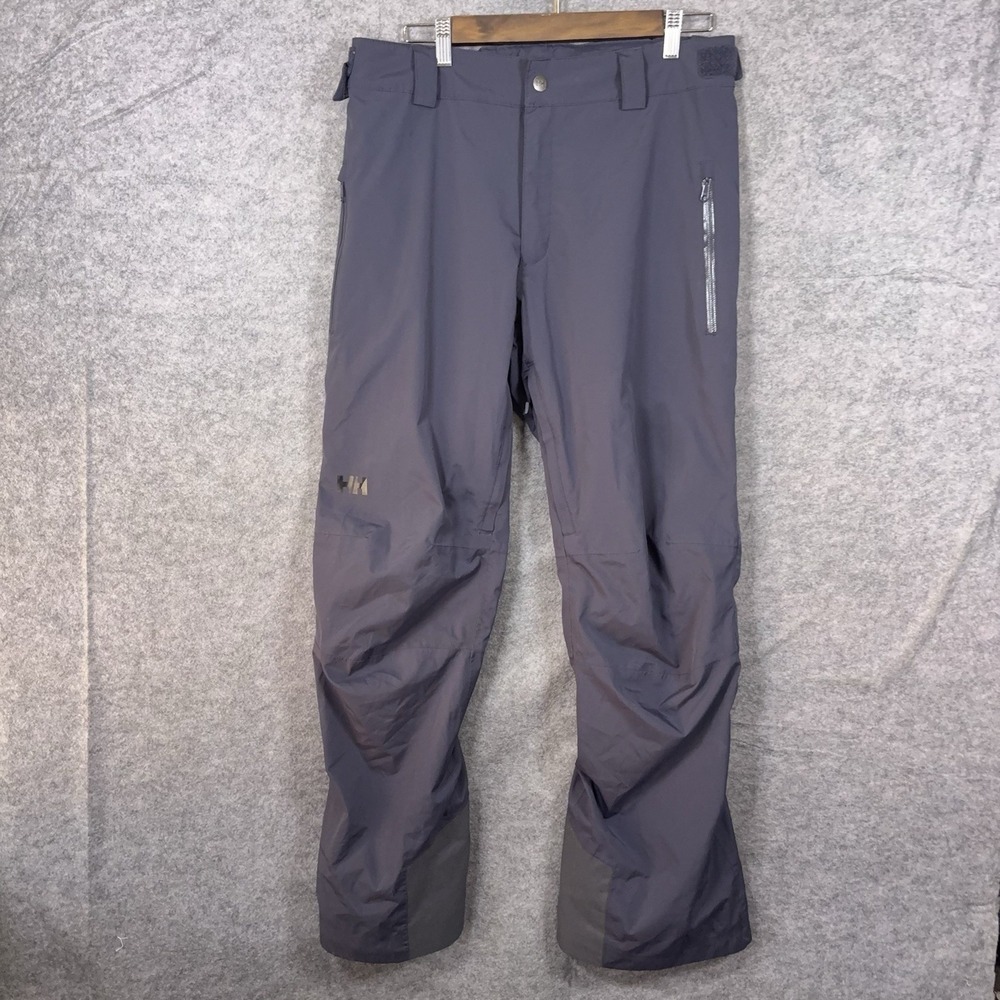 Helly Hansen Legendary Snow Pants Mens Sz L Blue HellyTech Performance PrimaLoft